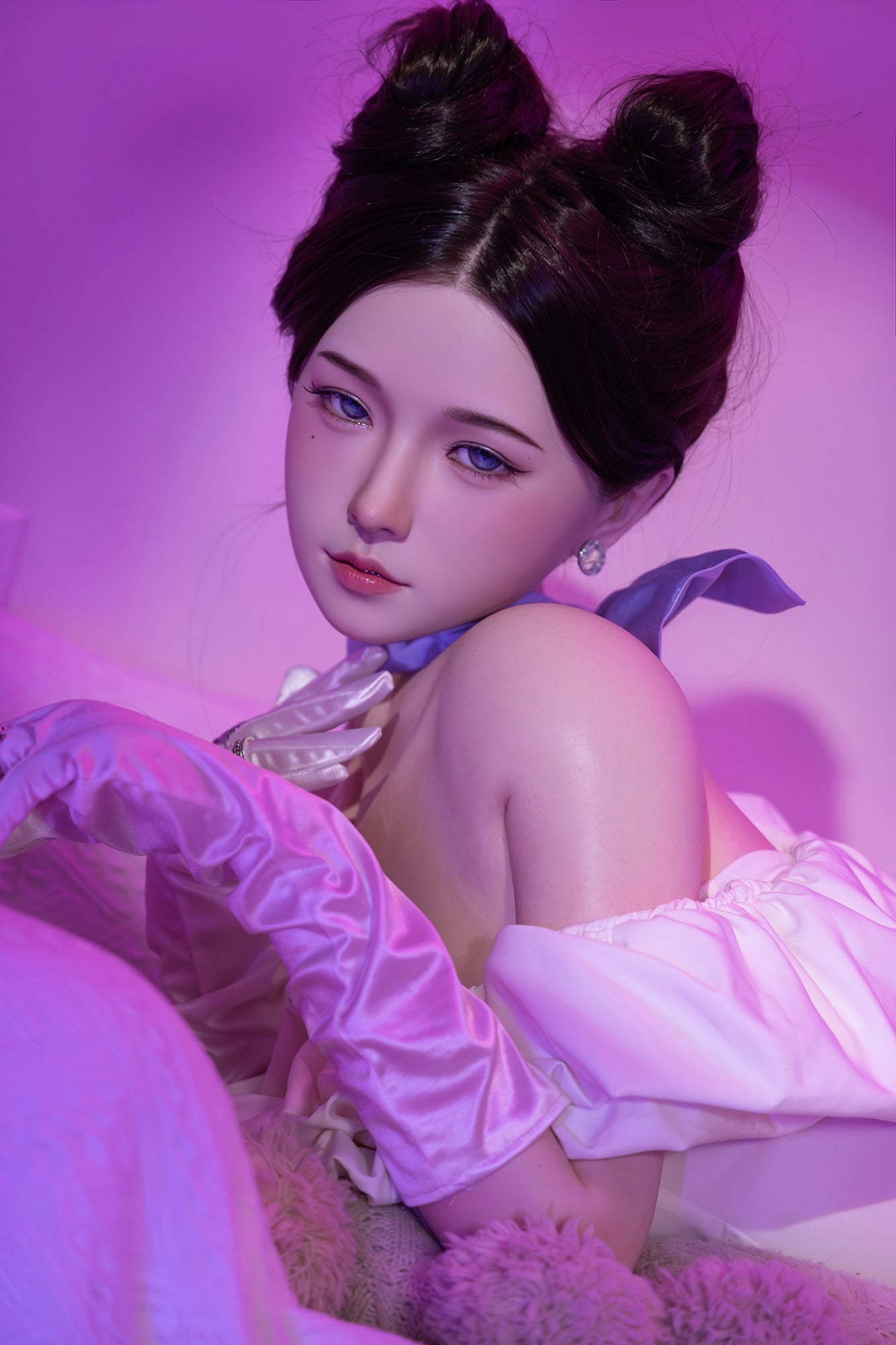 Violet: 158cm D-Cup Busty Silicone Sex Doll