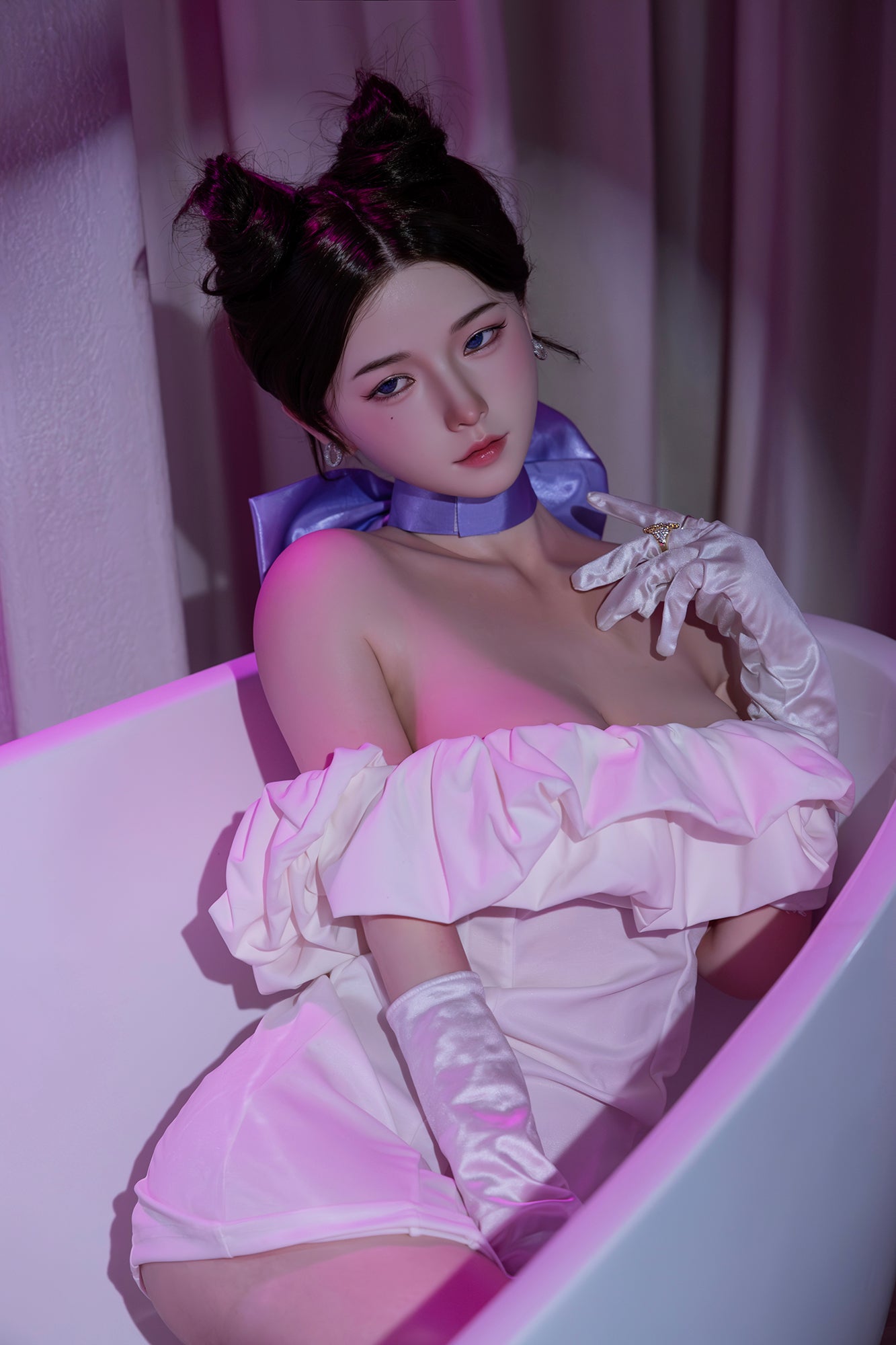 Violet: 158cm D-Cup Busty Silicone Sex Doll